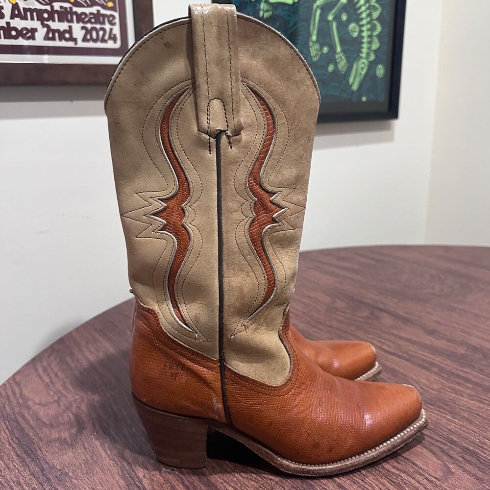 Vintage Frye Cowboy Boots Women's size 6.5B - Picture 7 of 13